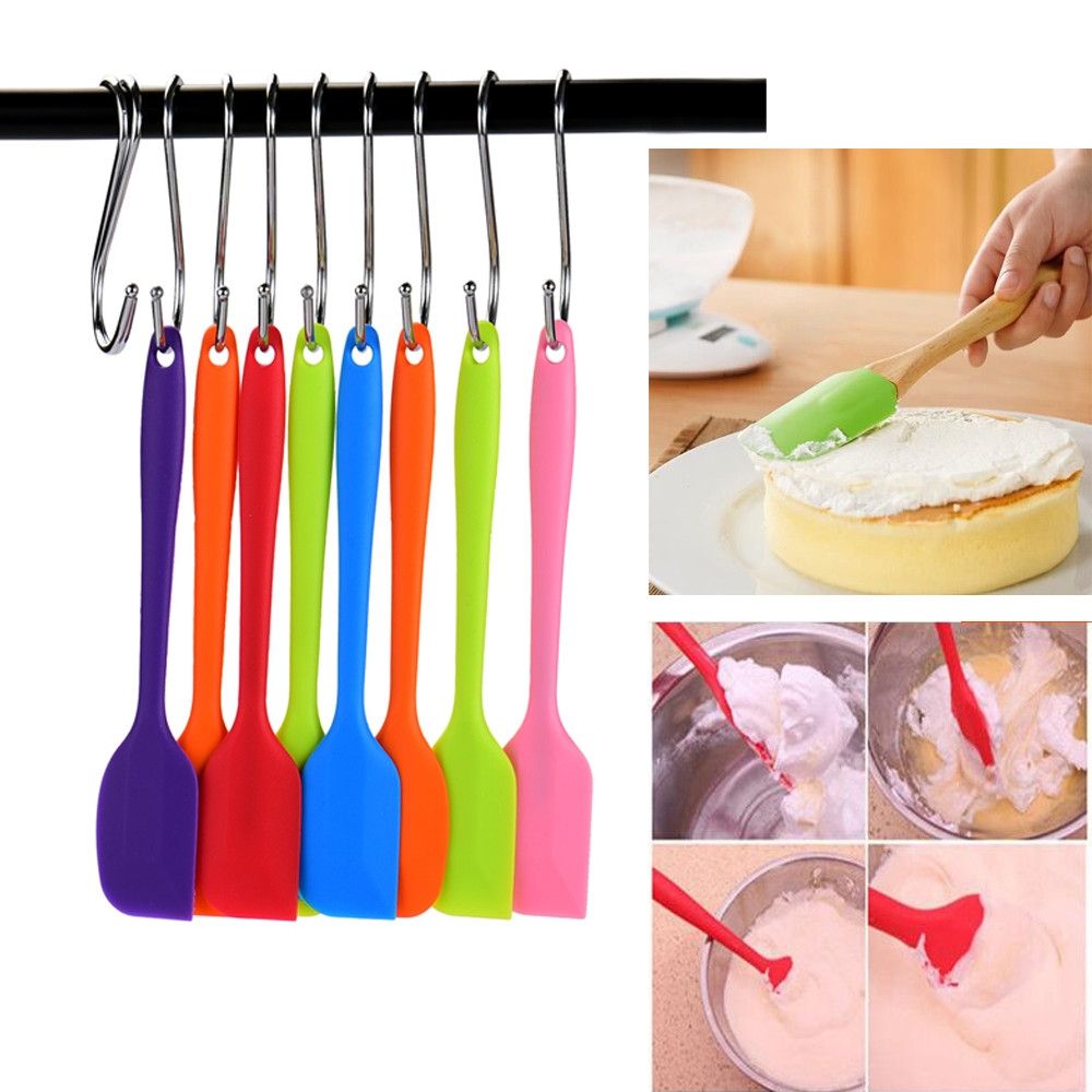 Heat Resistant Flexible Silicone Spatulas Cake Spatula Scraping Baking Scraper C