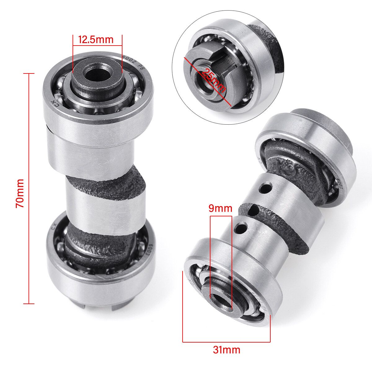 Motorcycle Upgrade Racing Camshaft For Yamaha 125 150 YBR125 YB125Z JS125-6A V6
