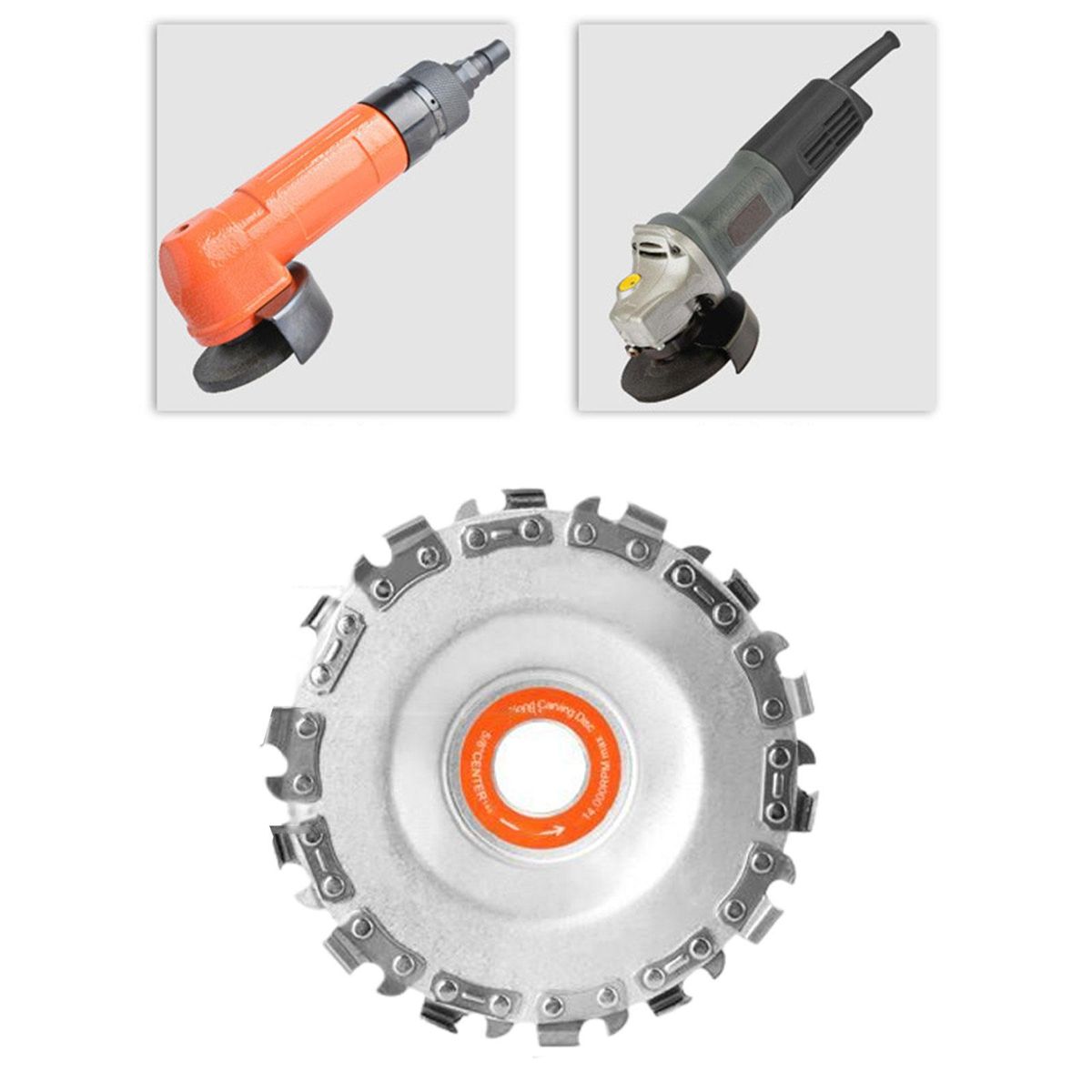 Portable Wood Carving Chain Disc Attachment For Shaping