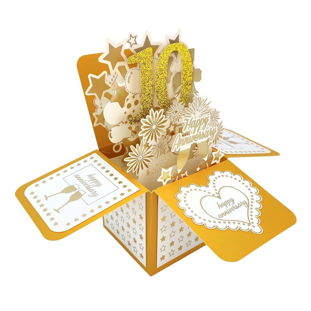 Attractive Greeting Card Forever Love 3d Anniversary Card for Couples