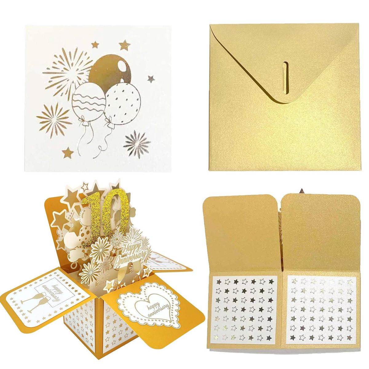 Attractive Greeting Card Forever Love 3d Anniversary Card for Couples