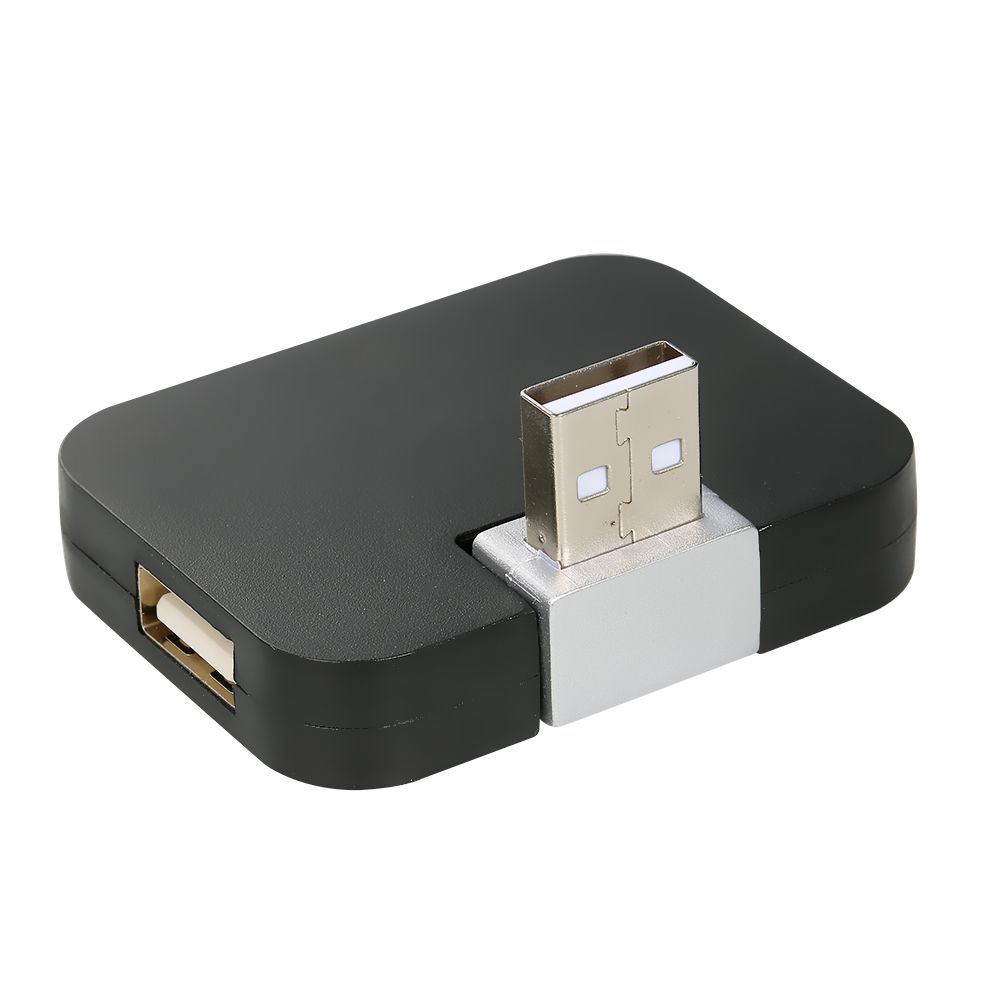 4-port USB2.0 Hub Rotating USB2.0 Converter Support USB Fan
