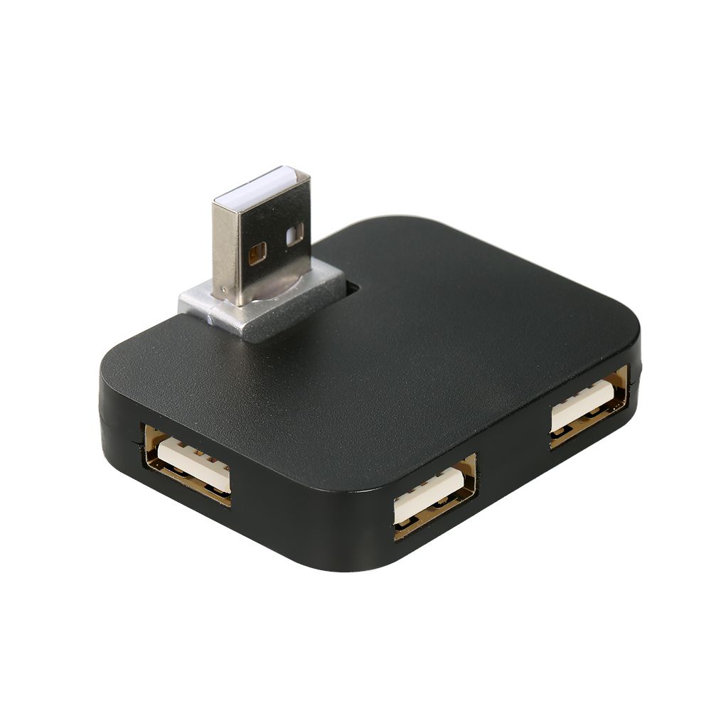 4-port USB2.0 Hub Rotating USB2.0 Converter Support USB Fan
