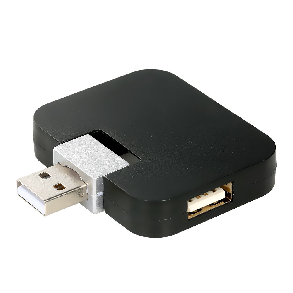 4-port USB2.0 Hub Rotating USB2.0 Converter Support USB Fan