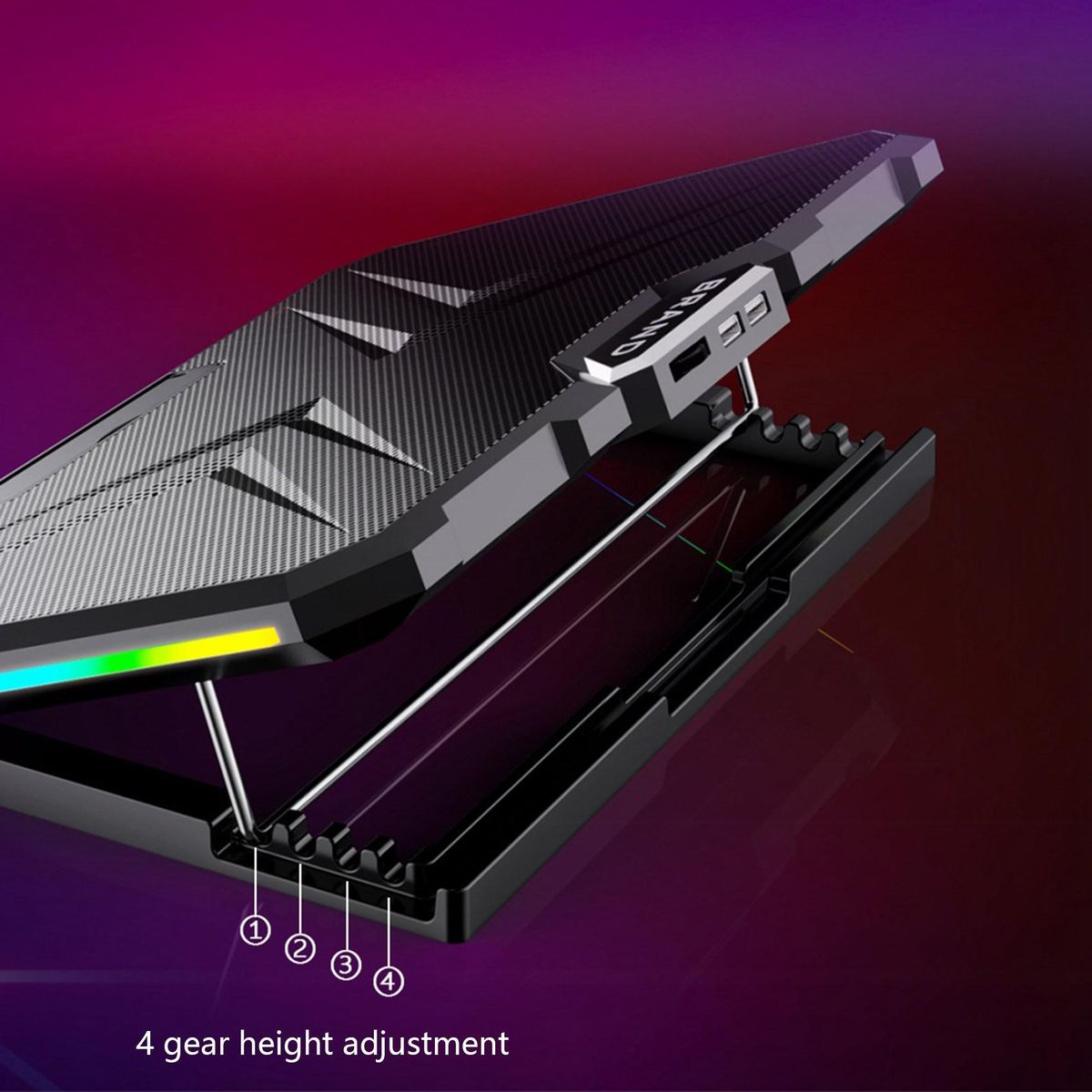Notebook Cooler 2 Ultra-Quiet Fans 2 USB Ports Height