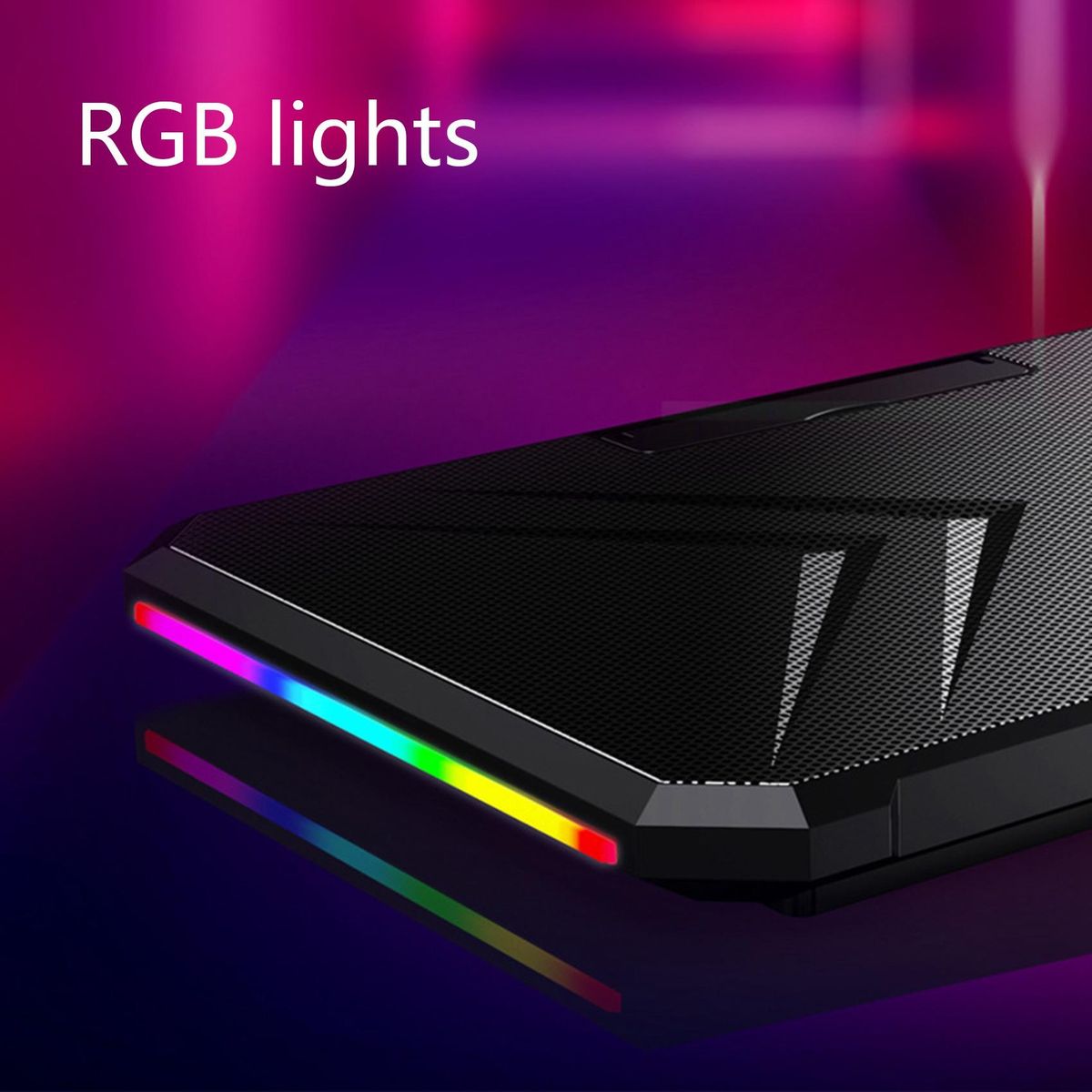 Notebook Cooler 2 Ultra-Quiet Fans 2 USB Ports Height