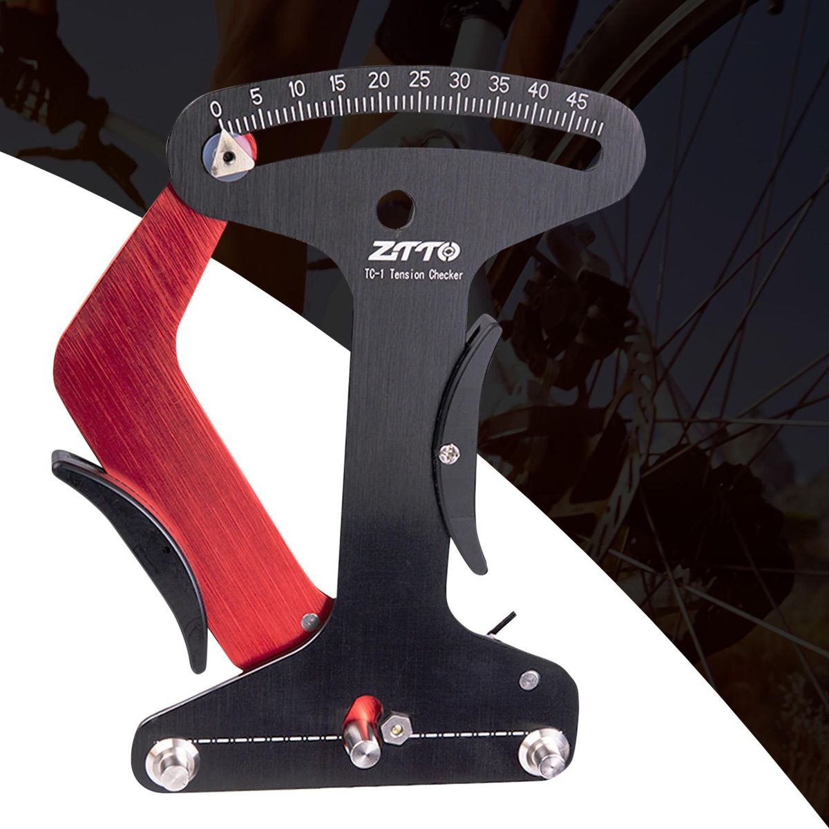 Bicycle Spoke Tension Meter Aluminum Alloy Tension Measuring Tool Weel Repair Tool Tensionmeter