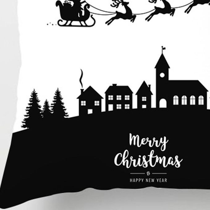 Christmas Pillowcase Decorative Clear Printing Washable-