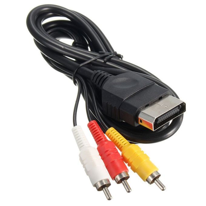 1x 6FT AV Audio Video  Omposite  Able  Ord R A  Able For XBOX  L I  1-black