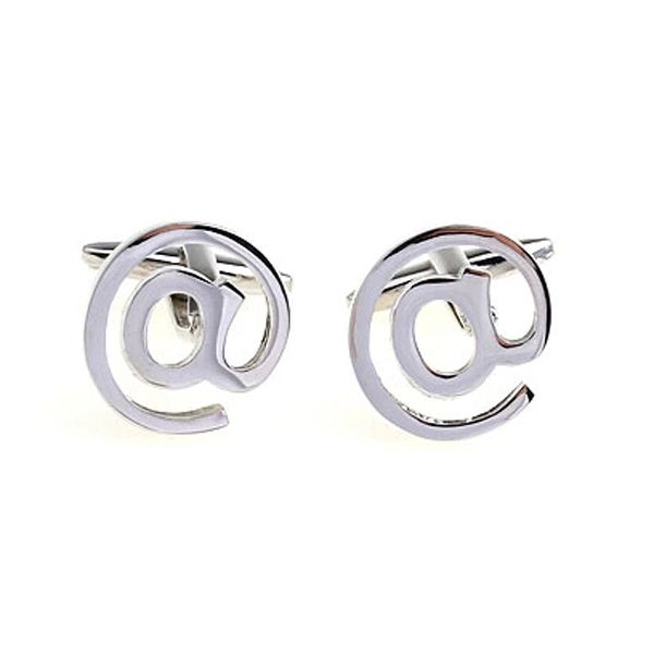 Mens Novelty @ At Internet Email Symbol Cufflinks Cuff Links