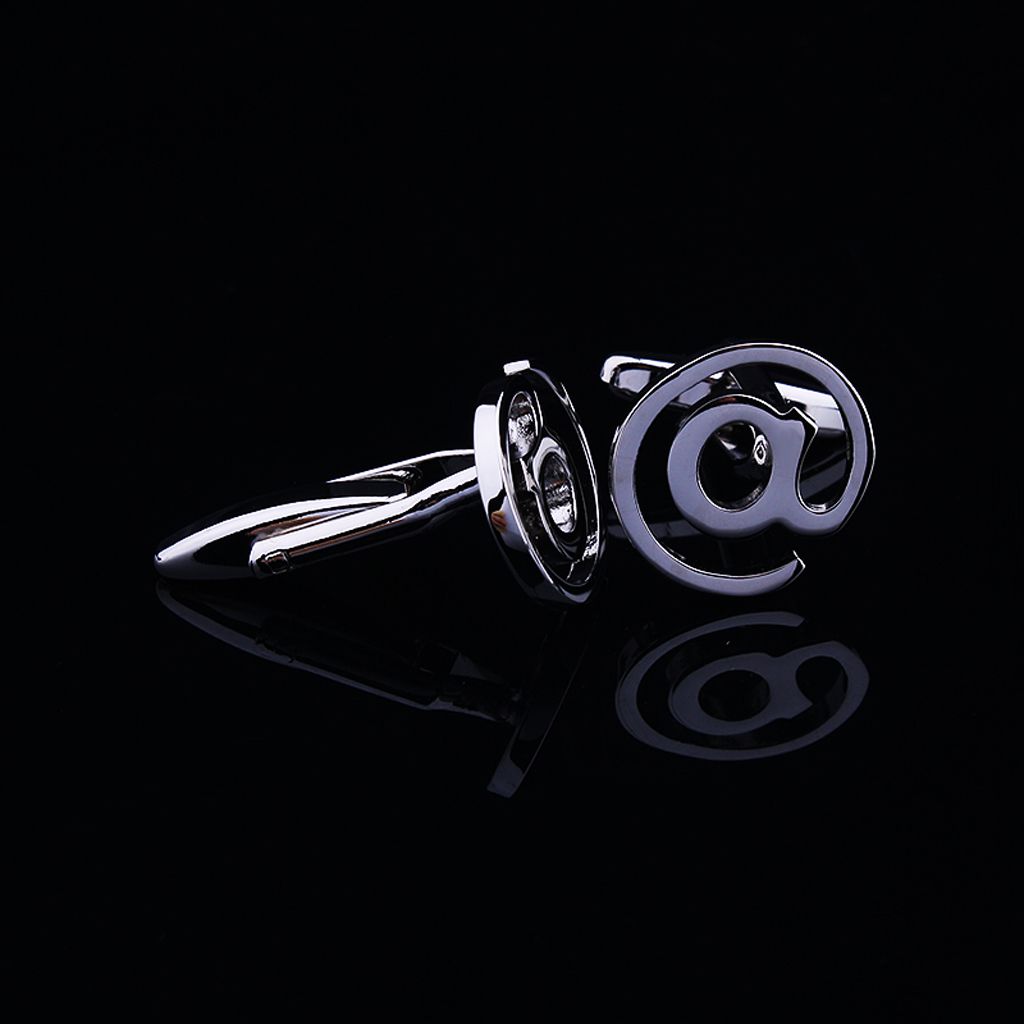 Mens Novelty @ At Internet Email Symbol Cufflinks Cuff Links