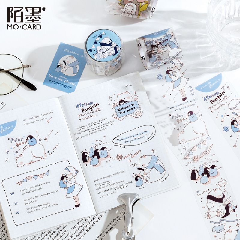 10pcs 1lot Decorative Adhesive Tapes Cartoon Animals Bear