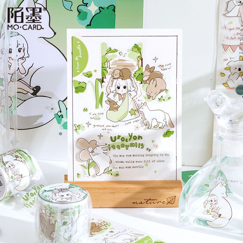 10pcs 1lot Decorative Adhesive Tapes Cartoon Animals Bear