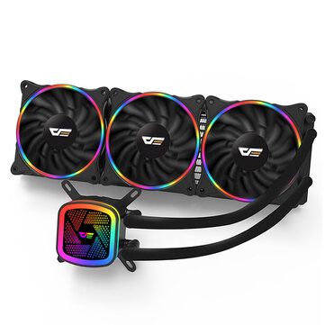Darkflash Water Cooling CPU Cooler Computer RGB Water Cooler Heatsink Integrated CPU Cooling Fan Radiator LGA 1151/2011/AM3+/AM4