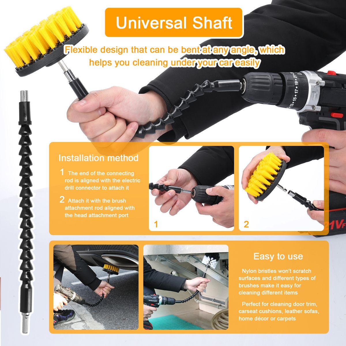 38PCS Car Polishing Pads Waxing Buffing Sponge Pad Kit Set