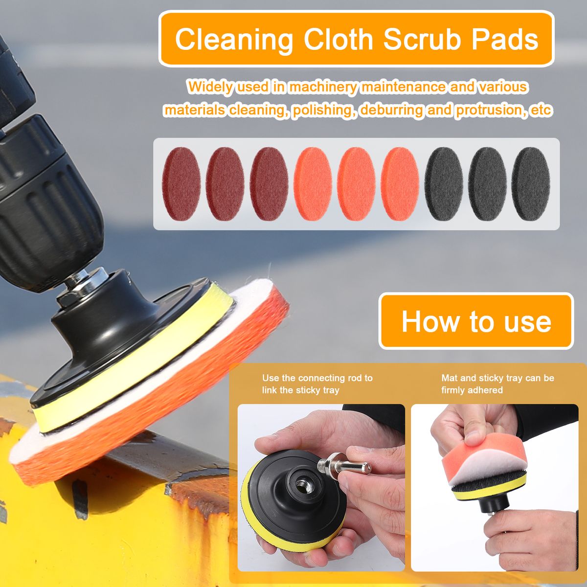 38PCS Car Polishing Pads Waxing Buffing Sponge Pad Kit Set