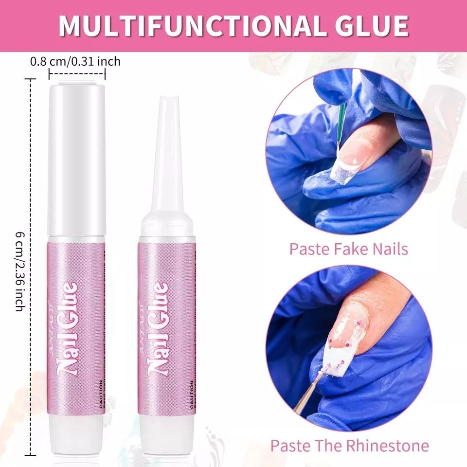 5/10/20pcs 2g Fast Drying Liquid Glue For False Nails