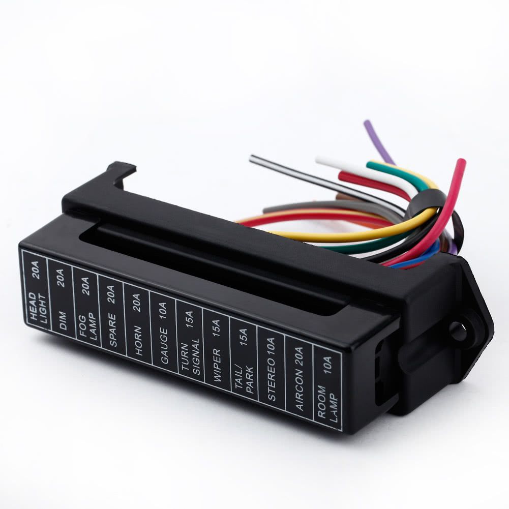 12 Way DC32V Circuit Car Trailer Auto Blade Fuse Box Block