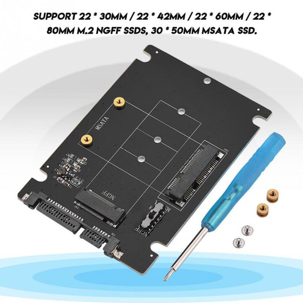 S107-RTK Adapter Card Expansion Card All 2 In 1 MSATA To