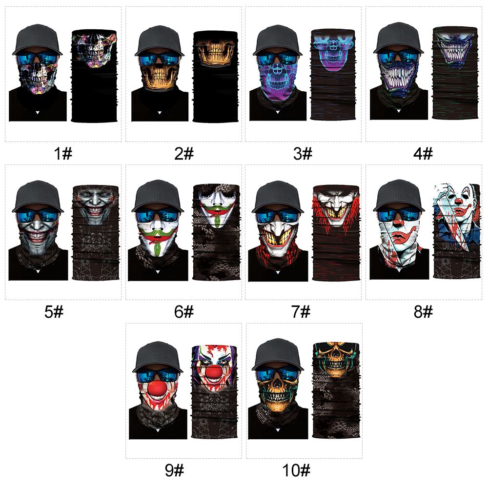 Cool Robot Mask Scarf Joker Headband Balaclavas For Cycling
