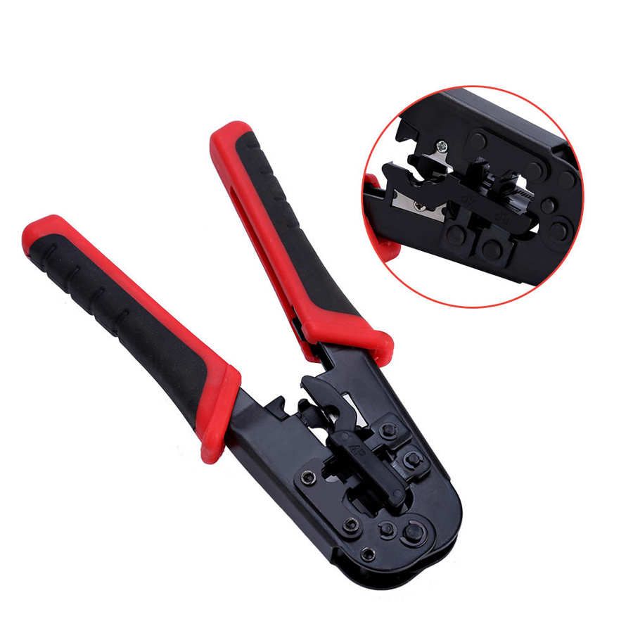 Network Cable Cutting Stripping Crimper Crimping Tool For