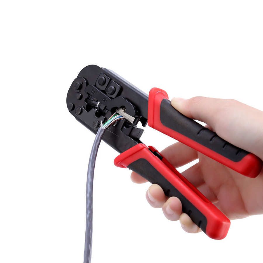 Network Cable Cutting Stripping Crimper Crimping Tool For
