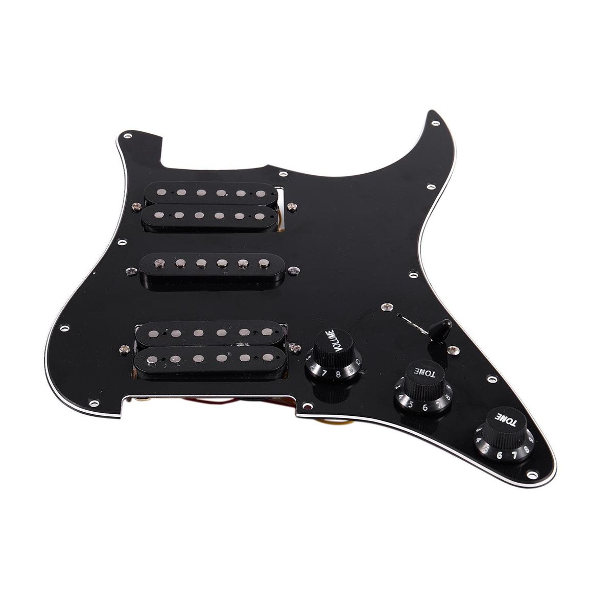 Loaded Prewired Electric Guitar Pickguard 11 Hole Hsh Pickups Pre Wired Single-Coil Humbucker Magnet Pickups
