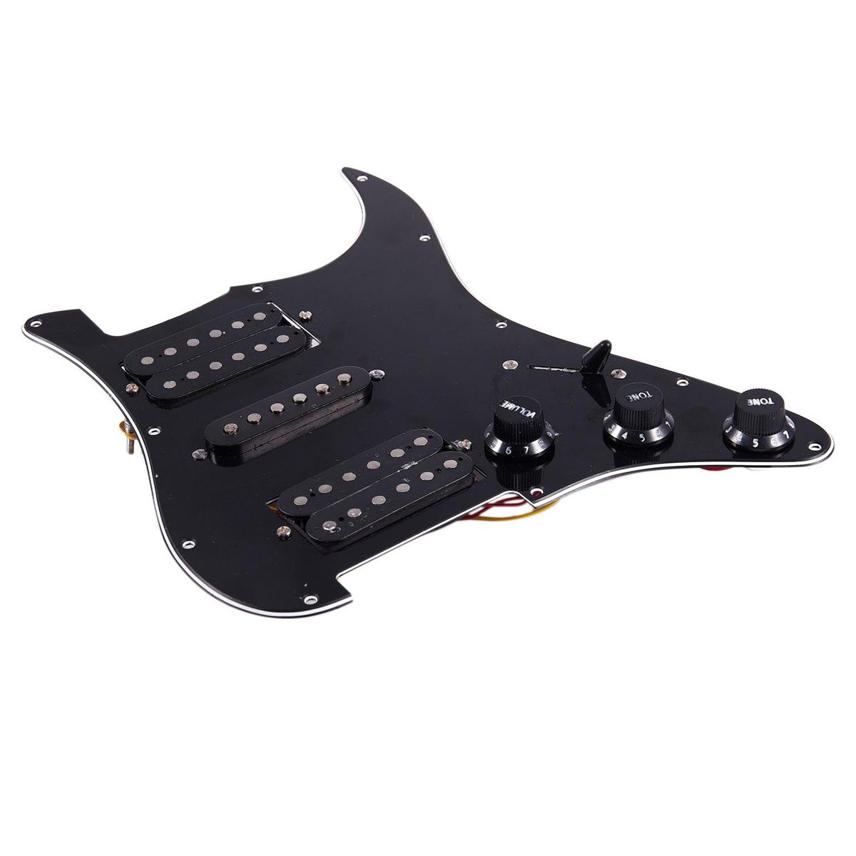 Loaded Prewired Electric Guitar Pickguard 11 Hole Hsh Pickups Pre Wired Single-Coil Humbucker Magnet Pickups