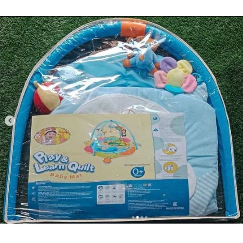 Baby Activity Gym Children's Play Mat 0-12 Months Light Blue