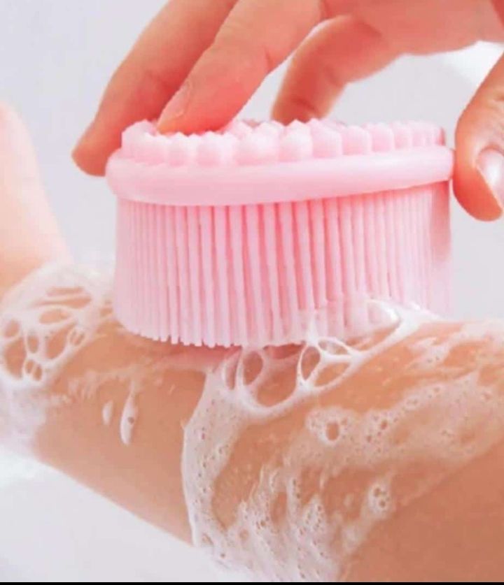 Exfoliating Silicone Body Scrubber  (Pink)