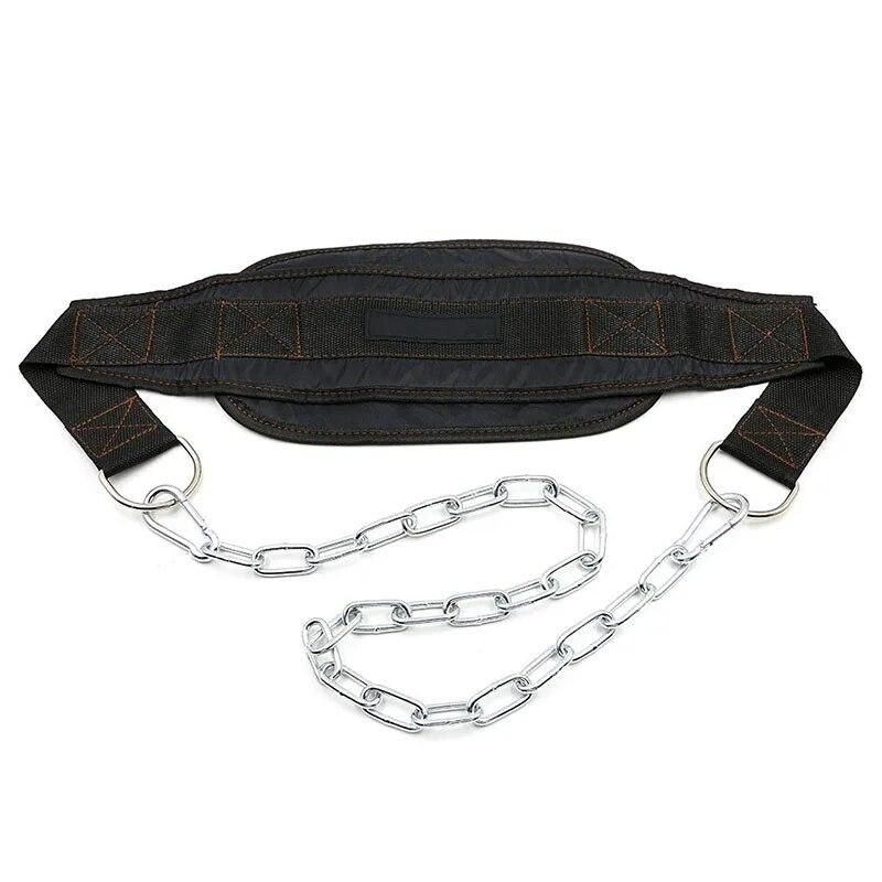 Metal Chain Weight Lifting Dip Belt Pull-up Gym Equipment Bodybuilding Musculation Exercise Crossfit Fitness Training