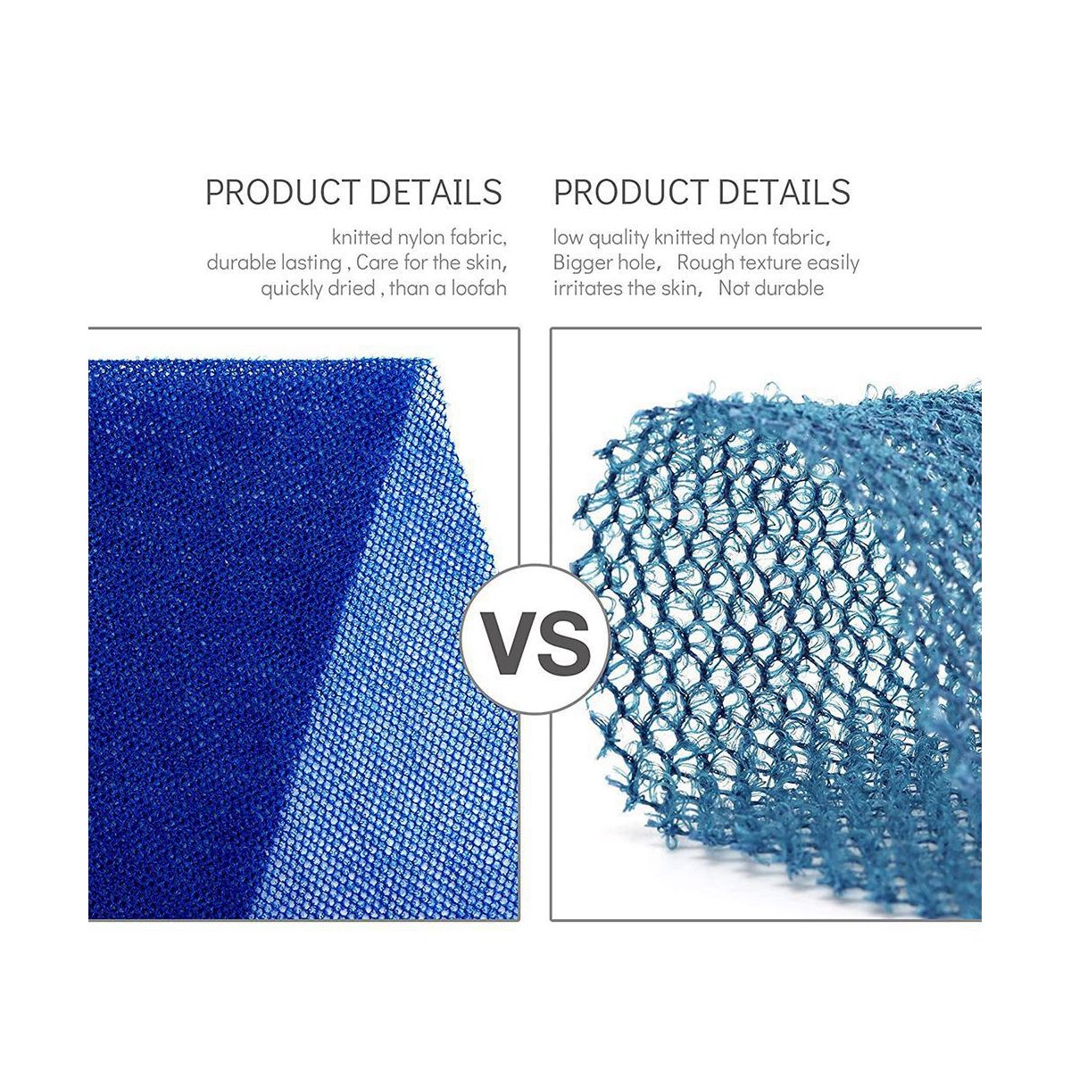 3 Pieces African Net Long Net Exfoliating Shower Body