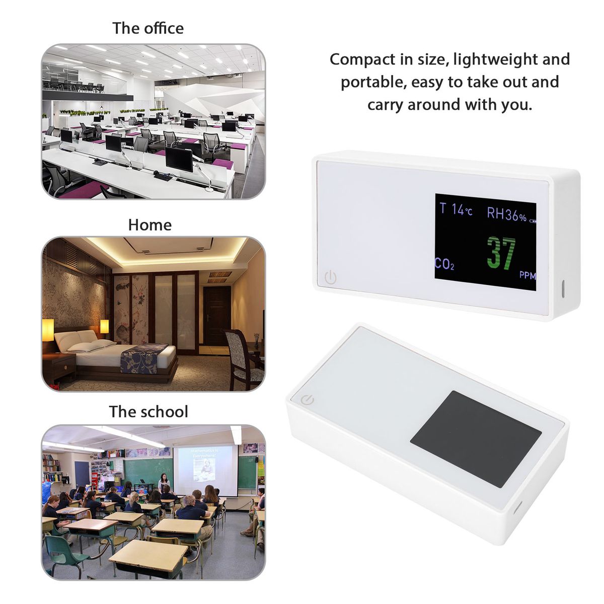 Household Air Quality Detector Multifunctional CO2 Tester