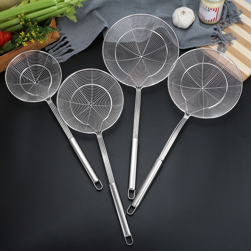 Spider Strainer Colander Long Handle Food Frying Spoon