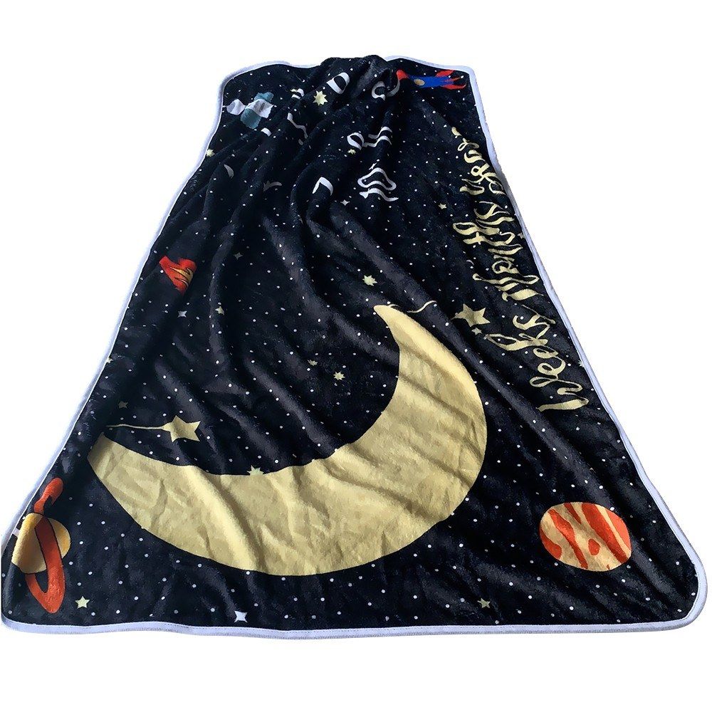 Baby Monthly Milestone Blanket For Girl Boy Flannel Night
