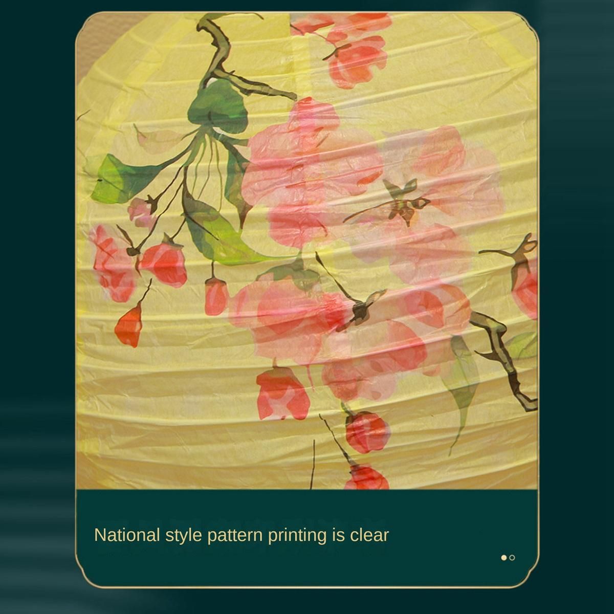 6 Pcs Chinese Paper Lantern,12 Inch Chinese Oriental Style Decorative Party Round Paper Lanterns Plum Without Lamp