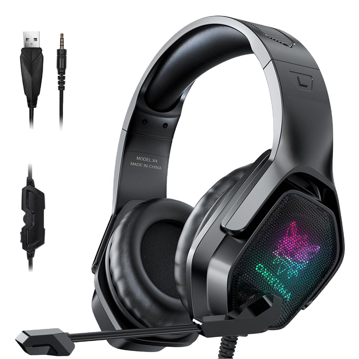 Gaming Headsets Headphones Stereo Surround With Mic For PS5/PS4 PC