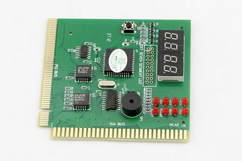 4-Digit LCD Display PC Analyzer Diagnostic Post Card Motherboard Post Tester Indicator With LED For