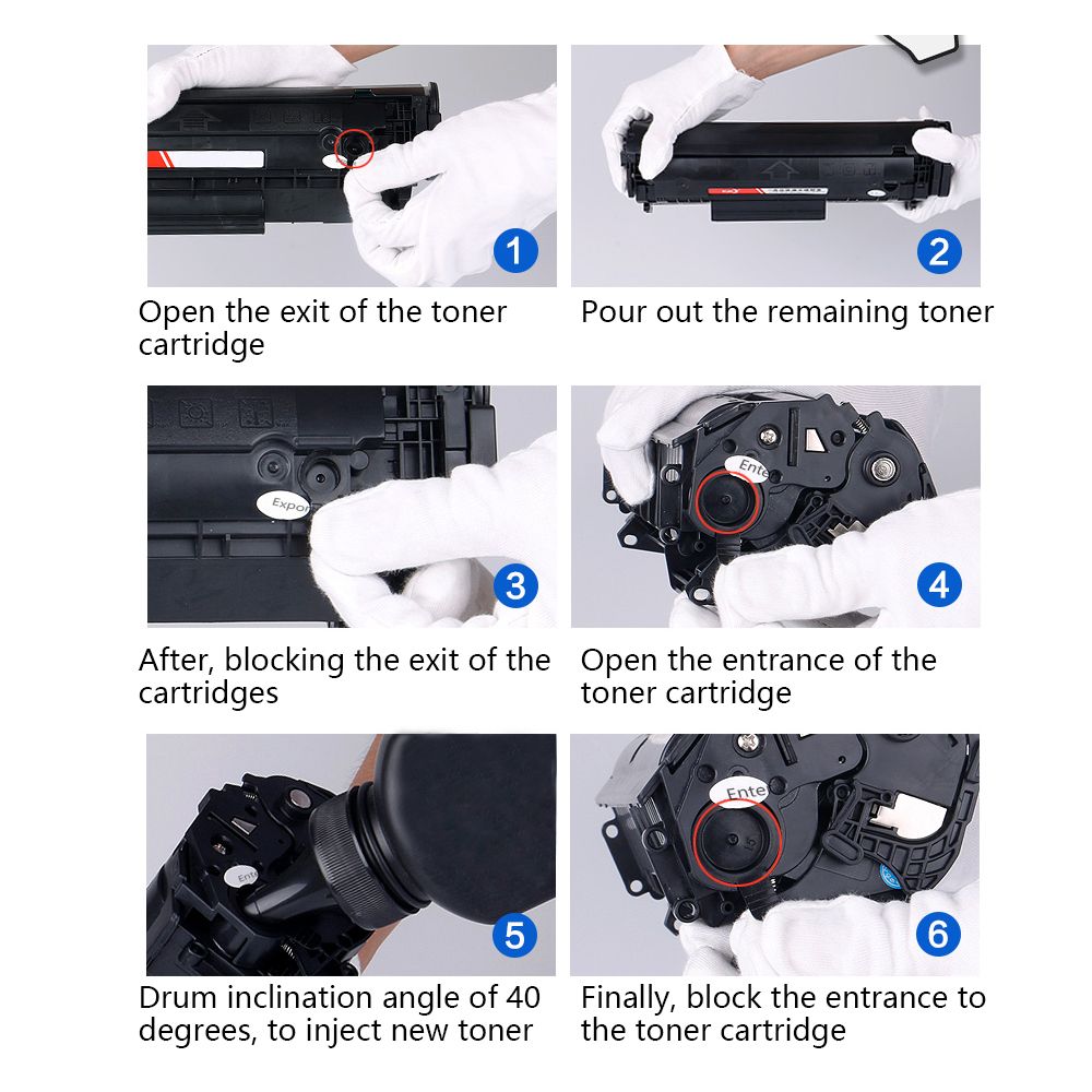 Very Easy To Refill Laser Color Toner Powder Kits