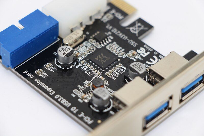 USB 3.0 PCI-E Expansion Card Adapter External 2 Port USB3.0 Hub Internal 19pin Header PCI-E Card