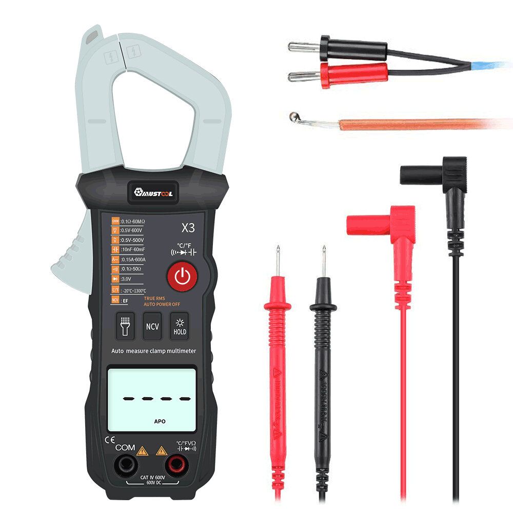 MUSTOOL X3 Fully Intelligent True RMS Clamp Meter 6000