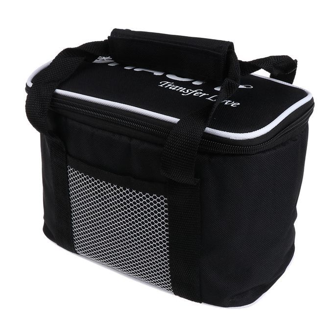 Portable Insulated Cooler Lunch Box Tote Picnic Storage Ice Bag Black