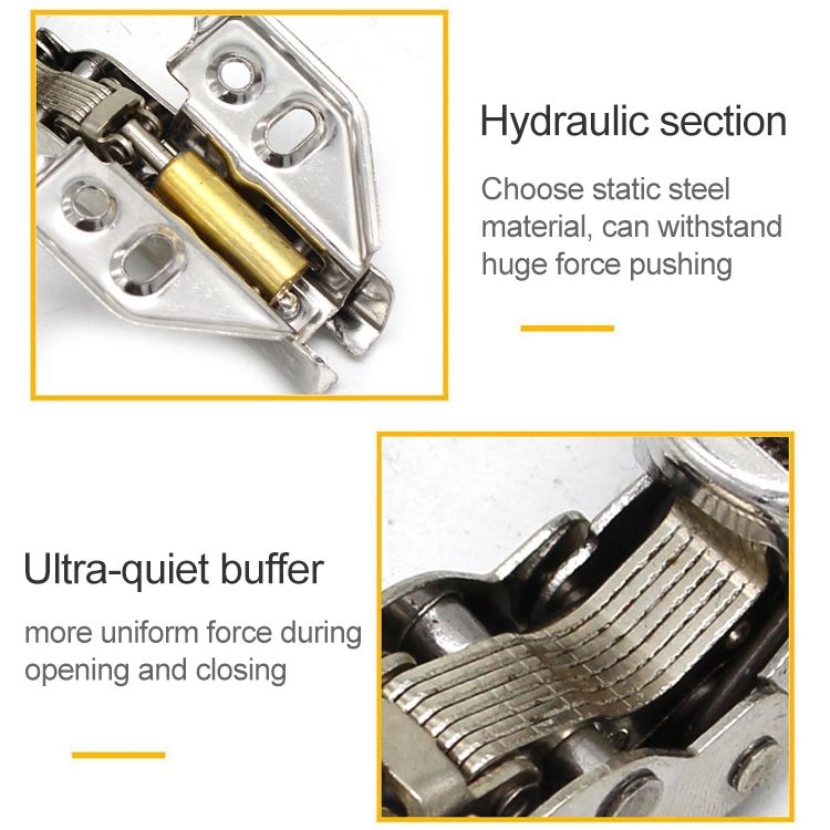 2 PCS Stainless Steel Hydraulic Hinge