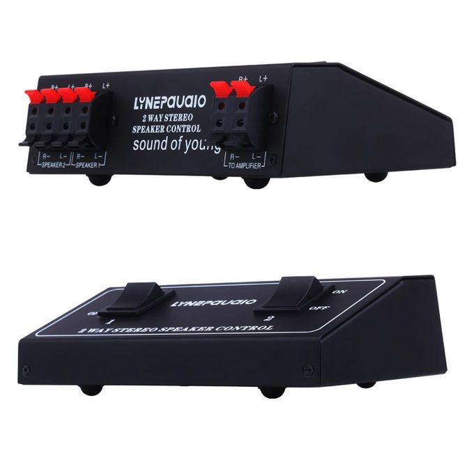 2-Channel Stereo Audio Speaker Switch Selector Home Theater Switcher