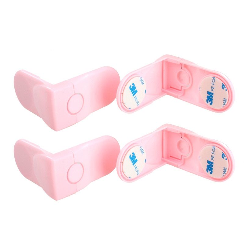 5 Pcs OF Lot  Cabinet Drawer Cupboard Refrigerator Toilet Door Closet Plastic Lock Baby Safety