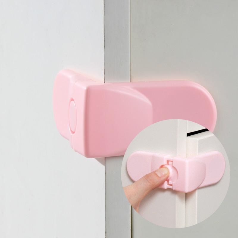 5 Pcs OF Lot  Cabinet Drawer Cupboard Refrigerator Toilet Door Closet Plastic Lock Baby Safety