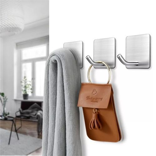 Stainless Steel Reusable Hooks Kitchen Bathroom Hook