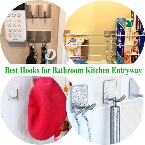 Stainless Steel Reusable Hooks Kitchen Bathroom Hook