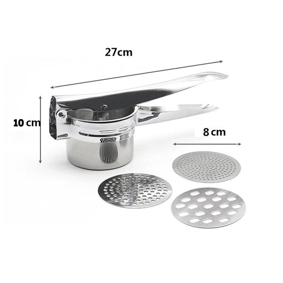 Stainless Steel Manual Food Potato Ricer Juice Masher Squeezer For Baby Children
