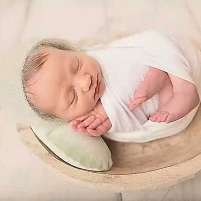5pcs Newborn Posing Beans Bag Baby Photography Prop Pillow Baby Pillow Newborn Positioner Auxiliary Shape Crescent Pillow White {size 5-piece Set}